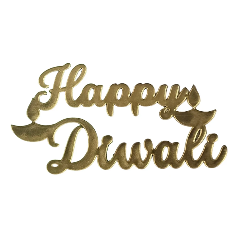Stylish Happy Diwali cutouts acrylic pack of 5